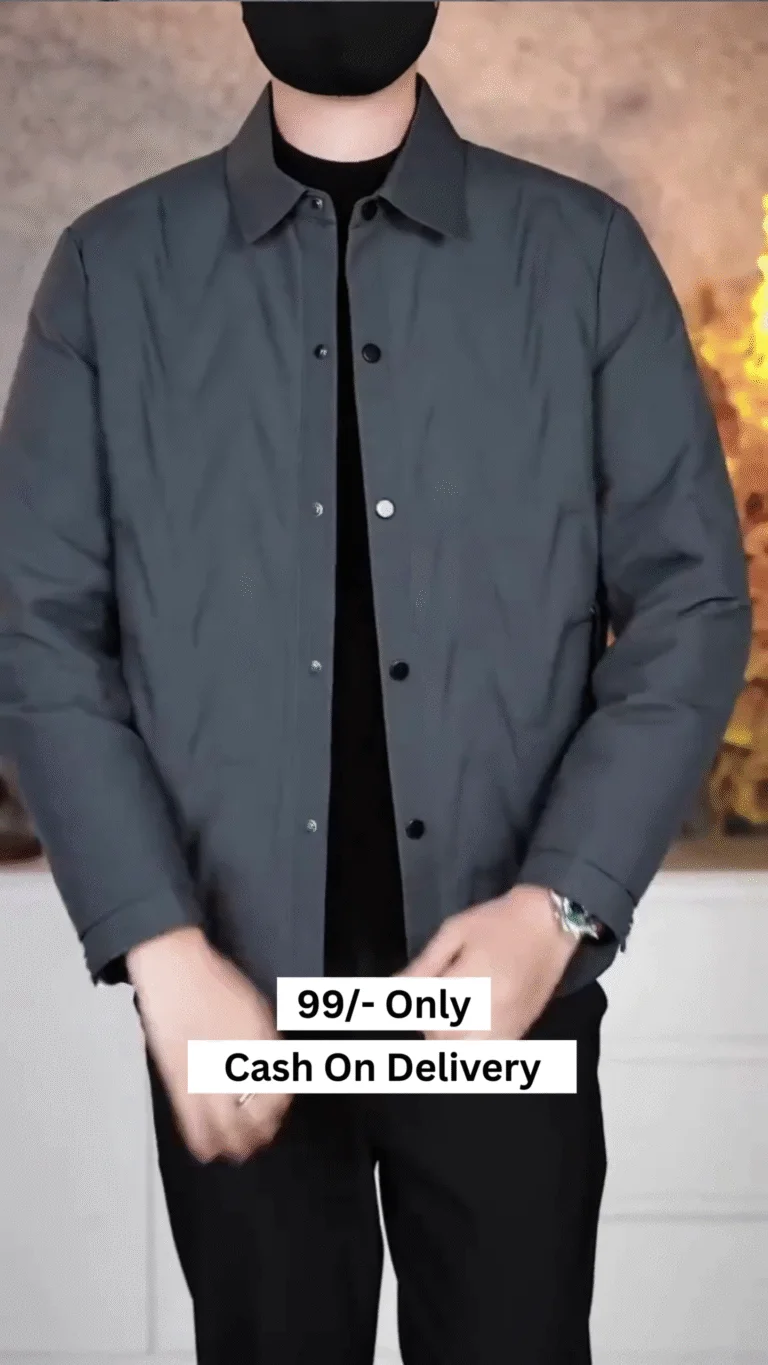 Mens Jacket Lightweight Spring Fall Warm Coat Business Casual windbreaker Jacket Quilted jackets for Men - Image 3